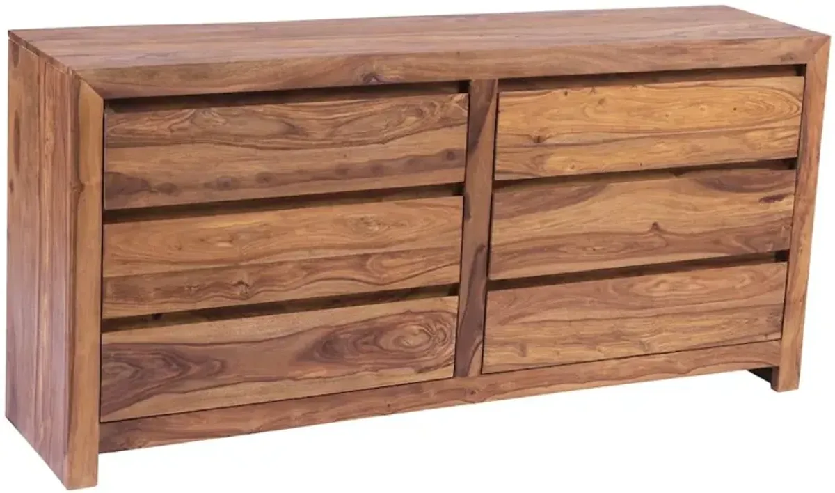 Porter Designs Urban Solid Sheesham Wood Dresser, Natural