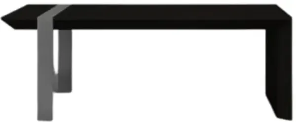 Dark Wenge/Brushed Stainless Steel Leg