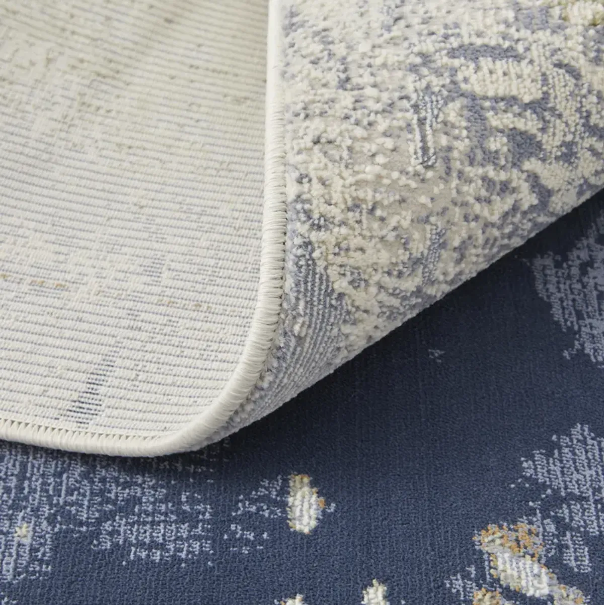 Clio 39K1F Blue/Orange/Ivory 2'9" x 7'10" Rug