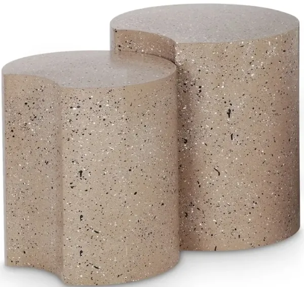 Meridian Furniture Dimple Taupe End Table