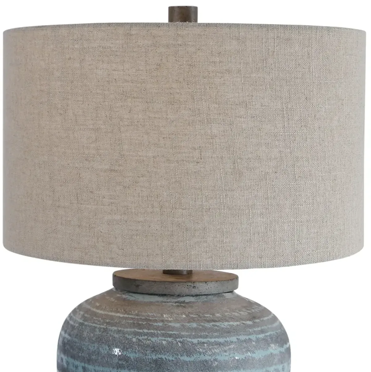 Uttermost Pelia Light Aqua Table Lamp