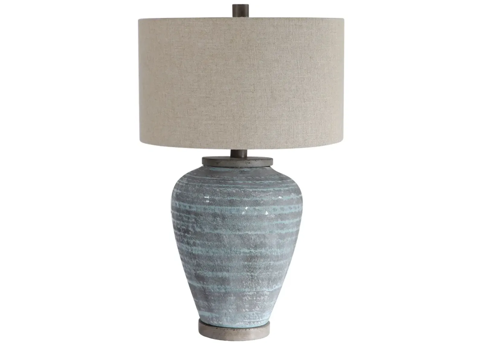 Uttermost Pelia Light Aqua Table Lamp