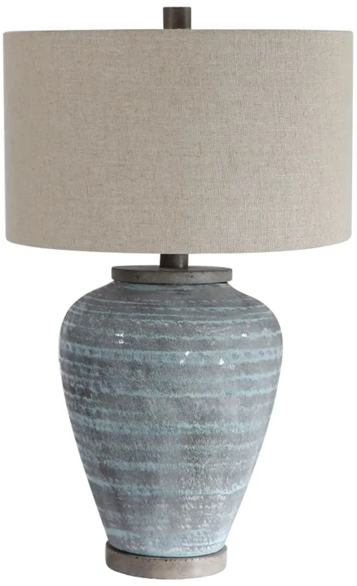 Uttermost Pelia Light Aqua Table Lamp