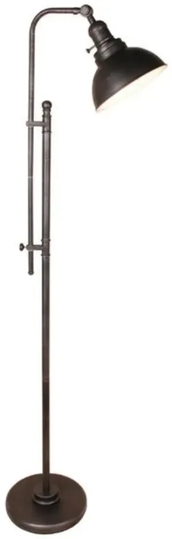Hivvago 65-inch Tall Floor Lamp Task Light in Distressed Metal Finish