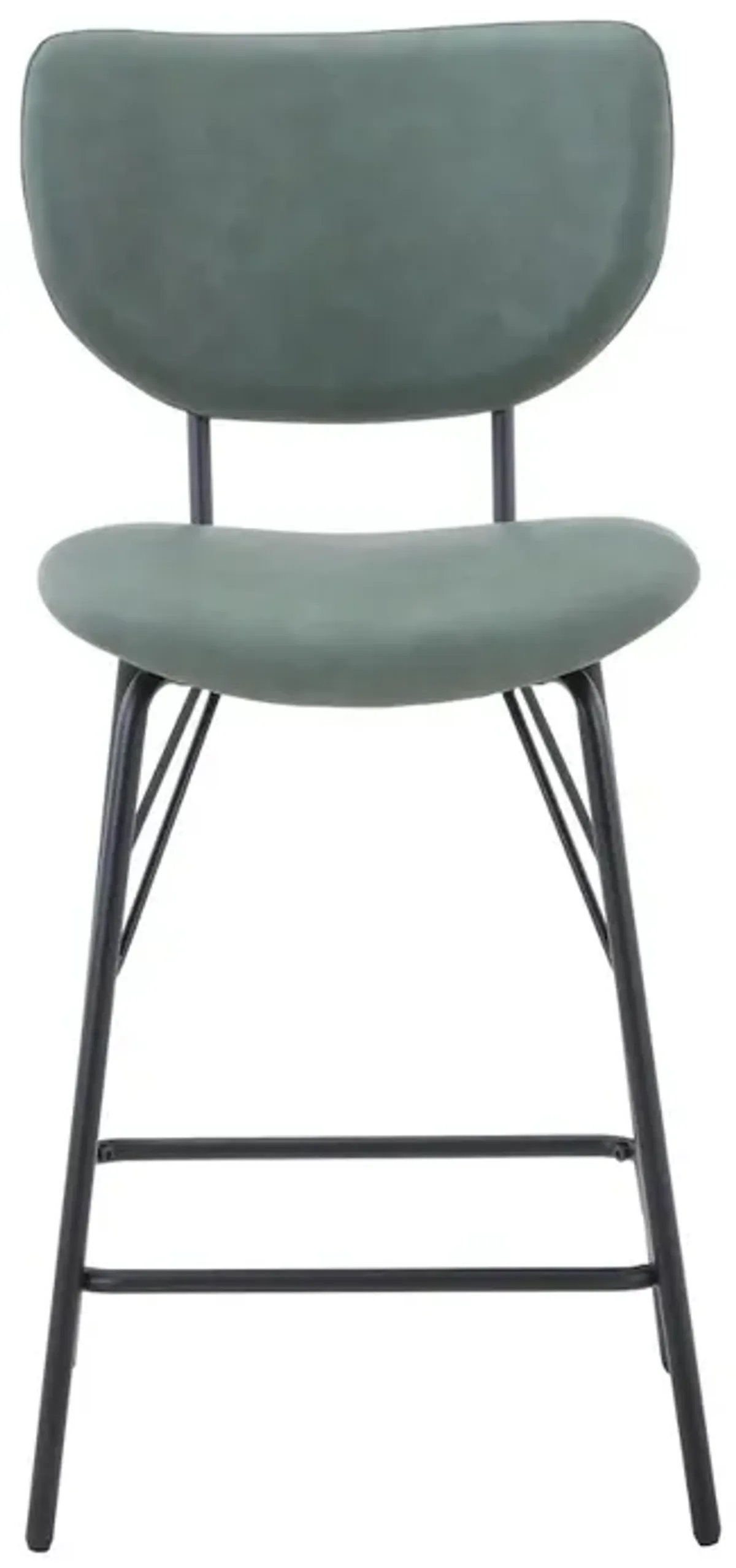 Jofran Modern Faux Leather Split-Back Upholstered Counter Height Barstool (Set of 2)