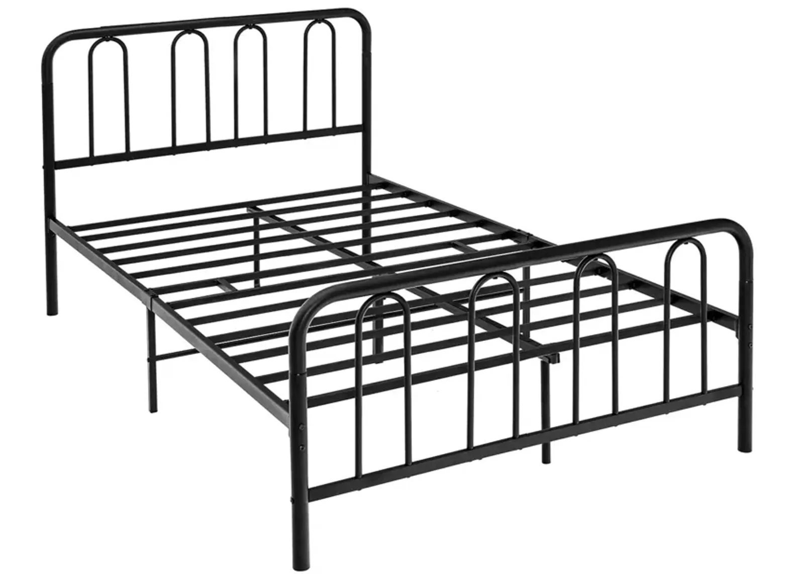 Full/Queen Size Metal Bed Frame with Headboard and Footboard