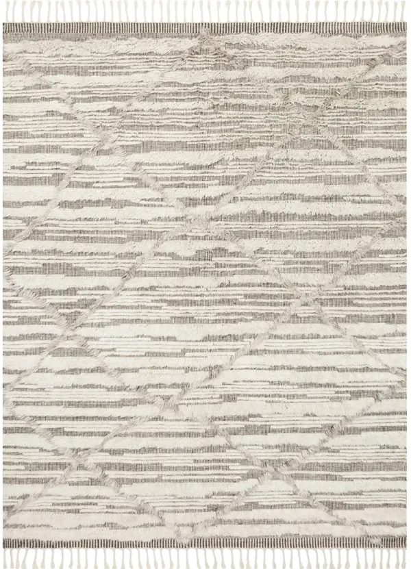 Khalid KF07 Ivory/Taupe 4' x 6' Rug