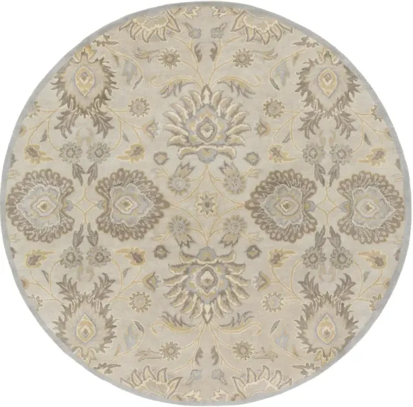Caesar CAE-1192 4' Round Gray Rug