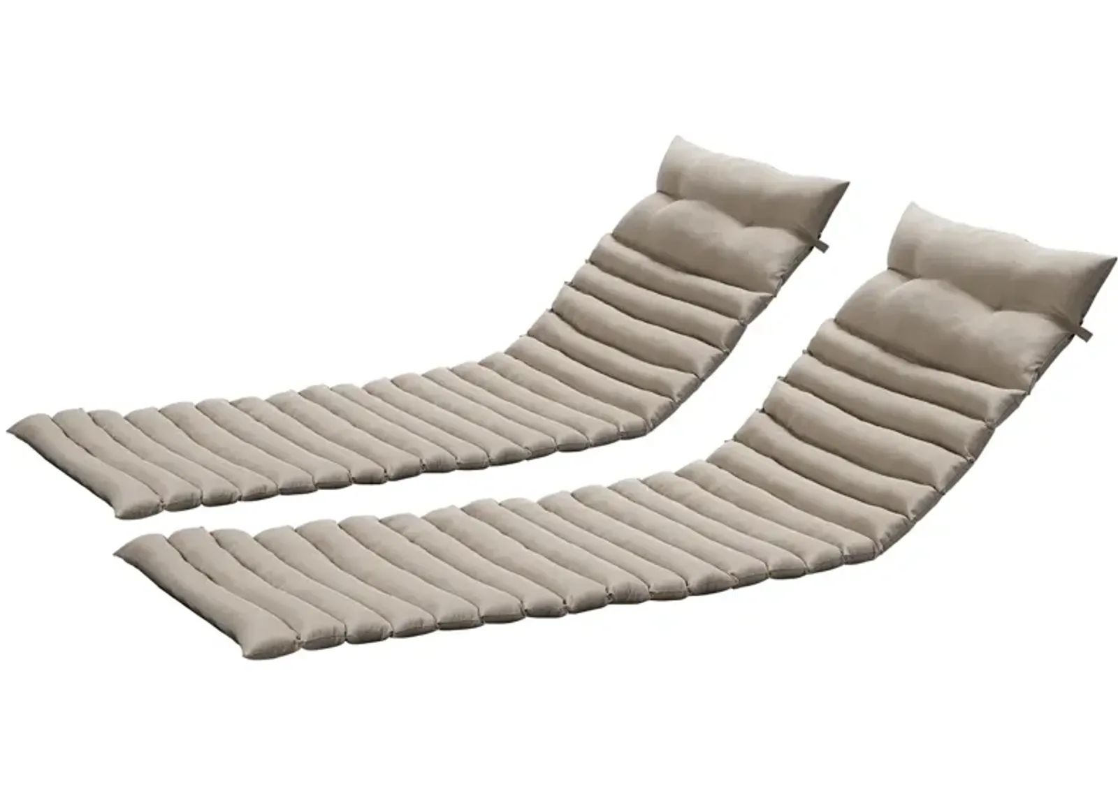 Outdoor Lounge Chair Cushion Set - KHAKI