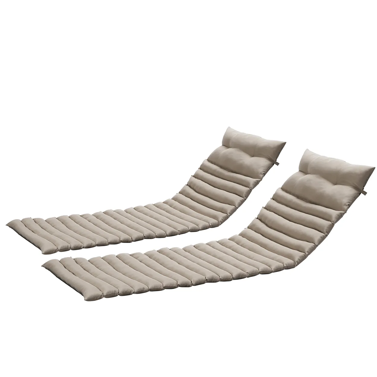 Outdoor Lounge Chair Cushion Set - KHAKI