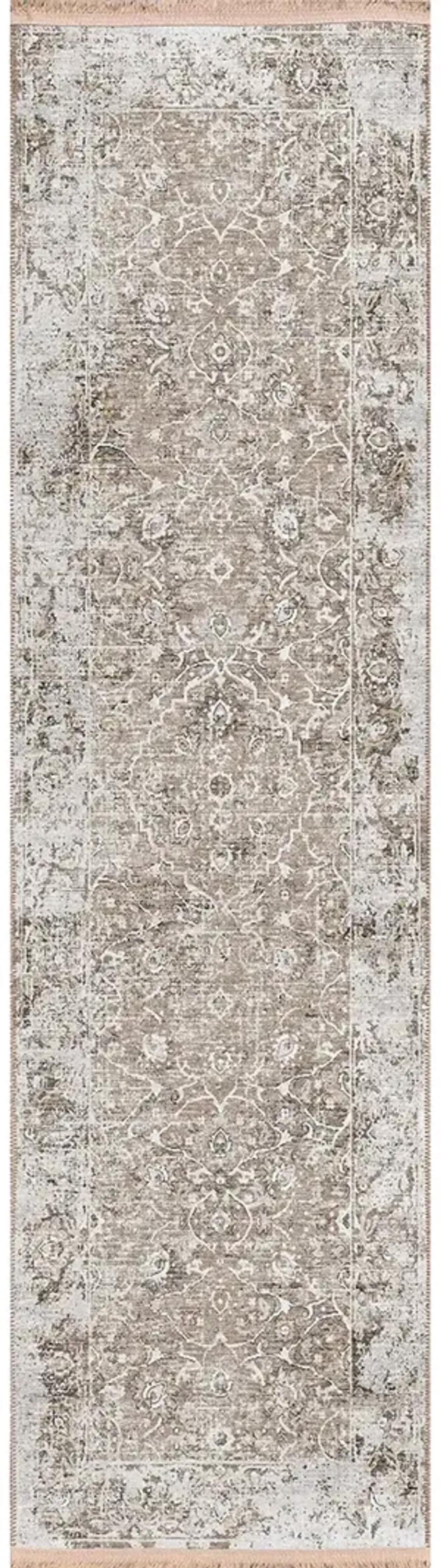 Marbella MB2 Taupe 2'3" x 10' Rug