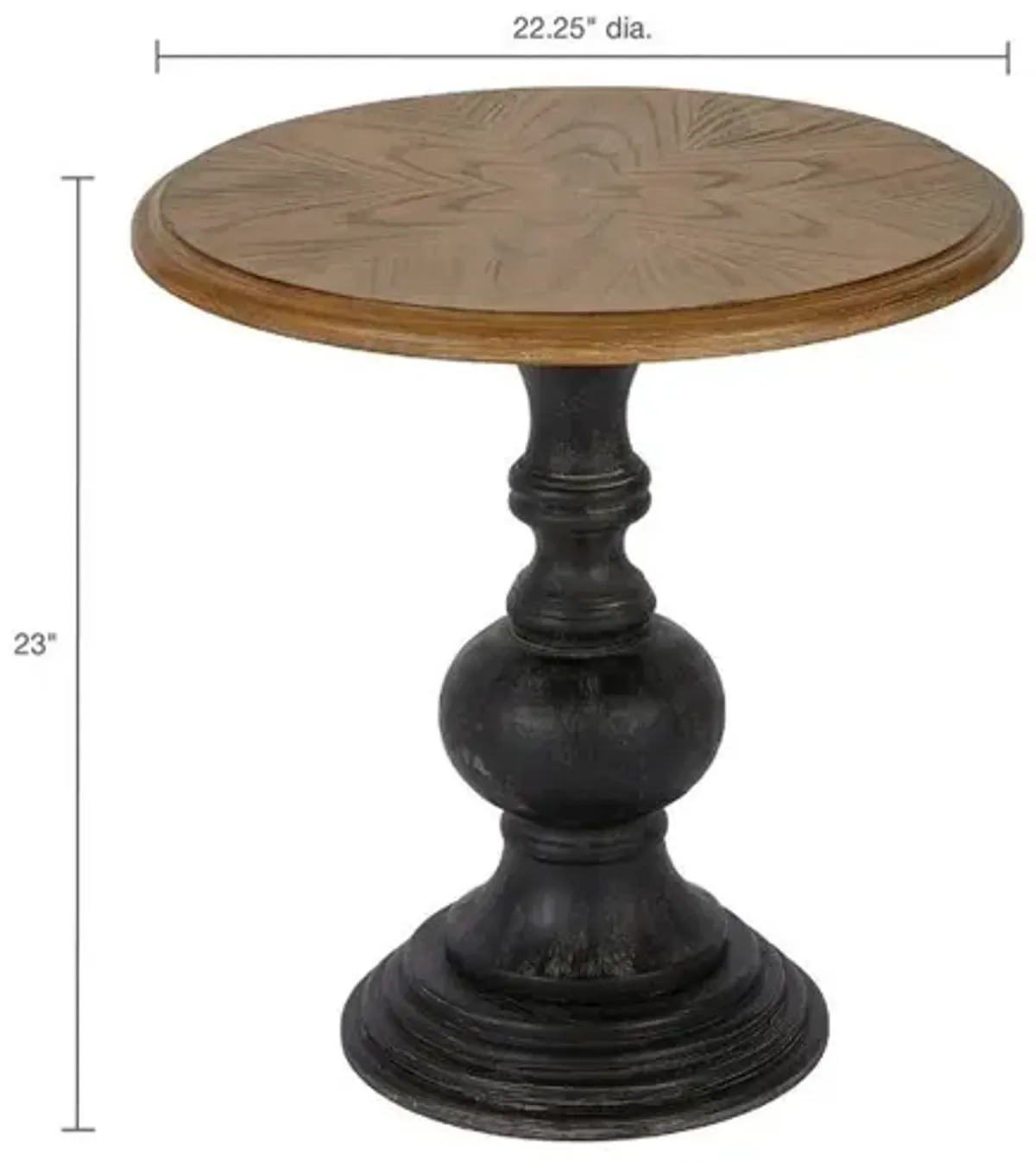 Belen Kox Lexi Hand-Carved Reclaimed Wood Accent Table, Belen Kox