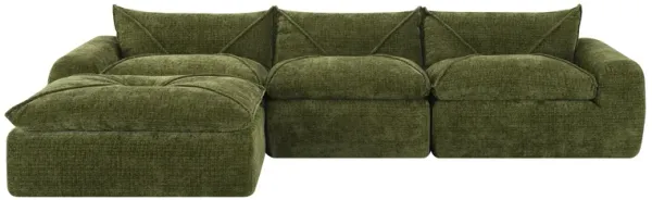 Merax 116" Modular Floor Sofa - High Density Foam, No Assembly, Legless Design, Free Combination