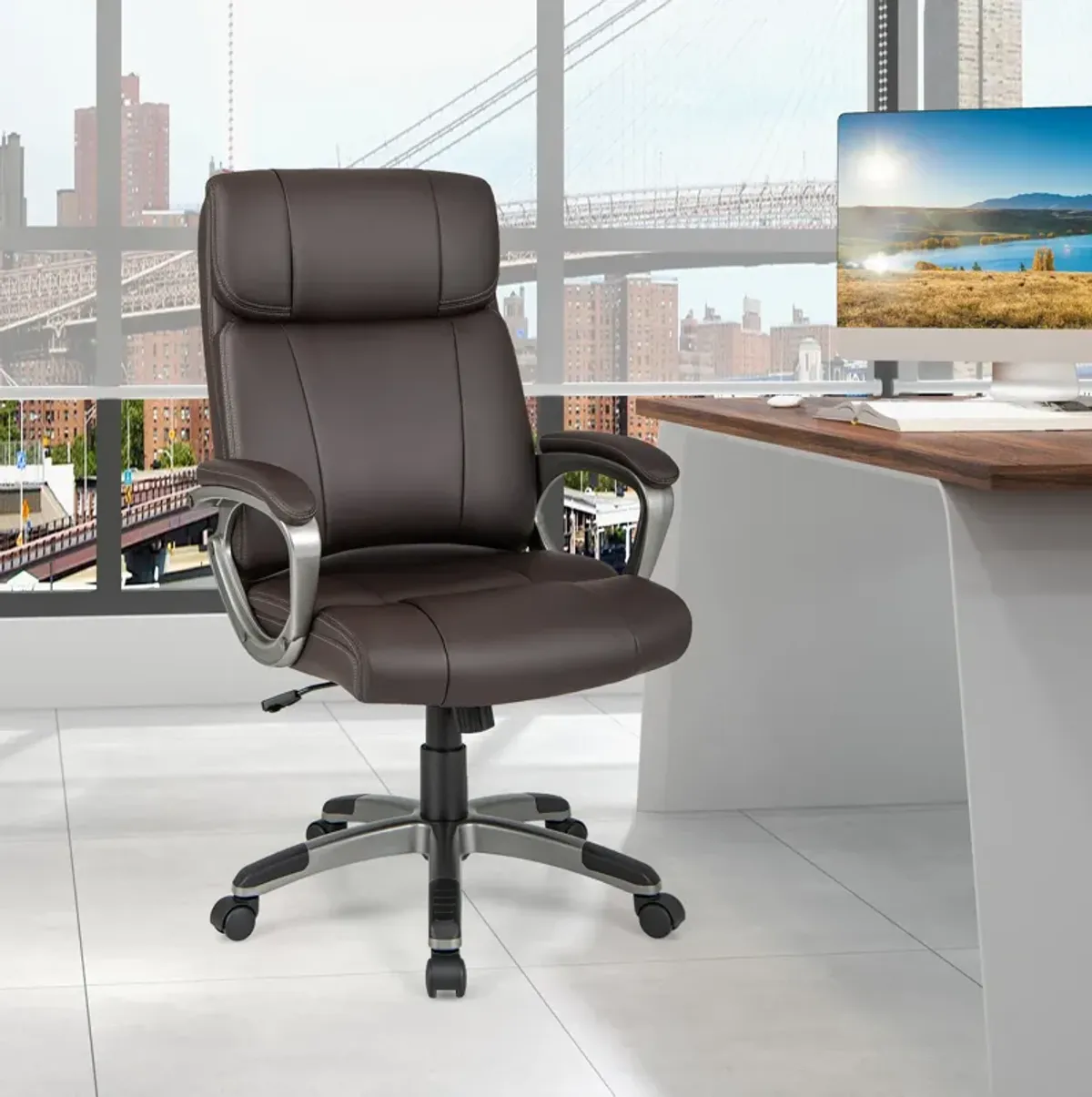 Swivel Ergonomic Office Chair Computer Desk Chair with Wheels