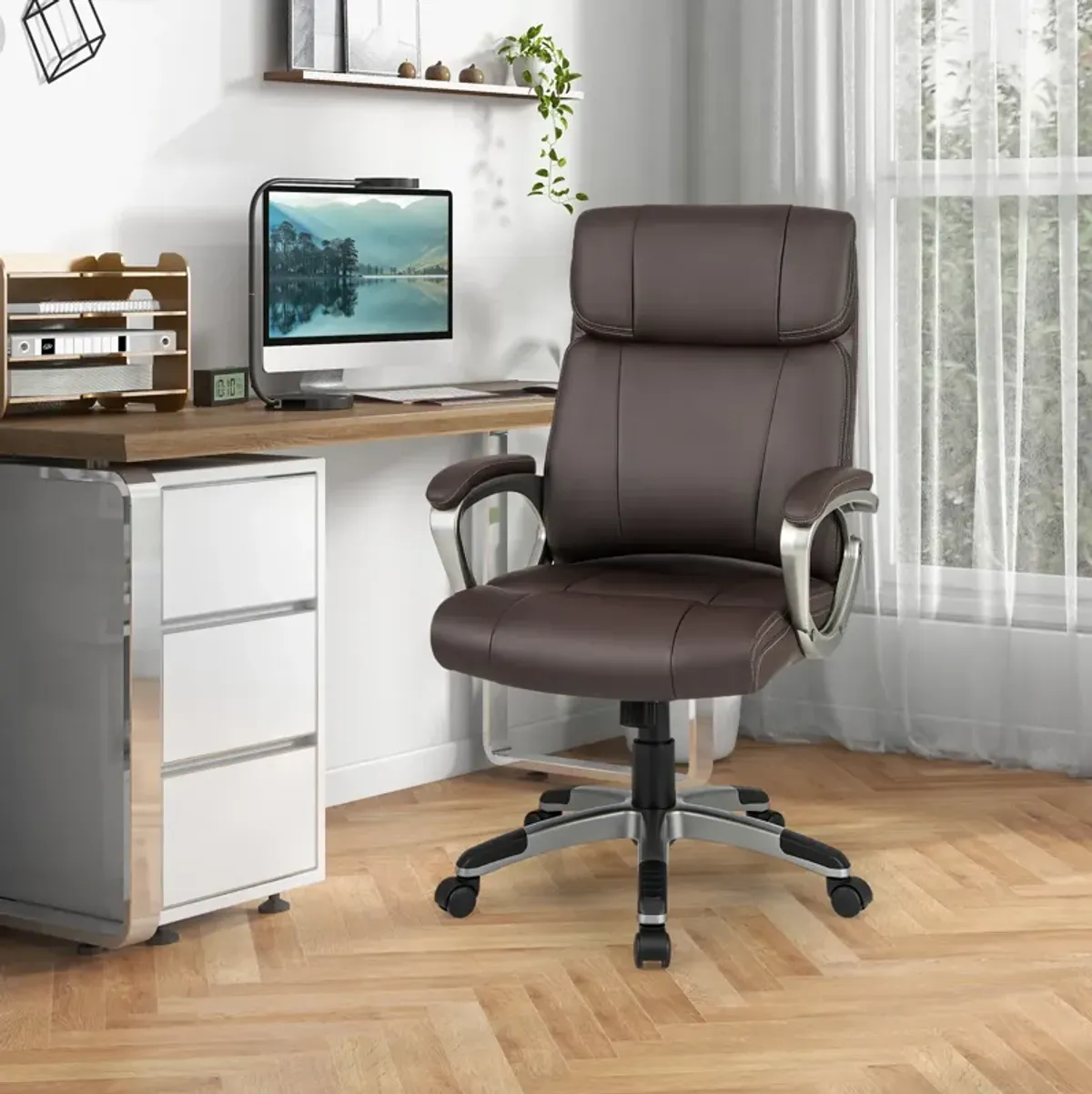 Swivel Ergonomic Office Chair Computer Desk Chair with Wheels