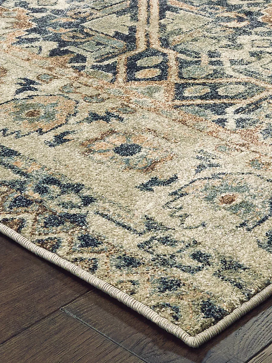 Raleigh 3'10" x 5'5" Blue Rug