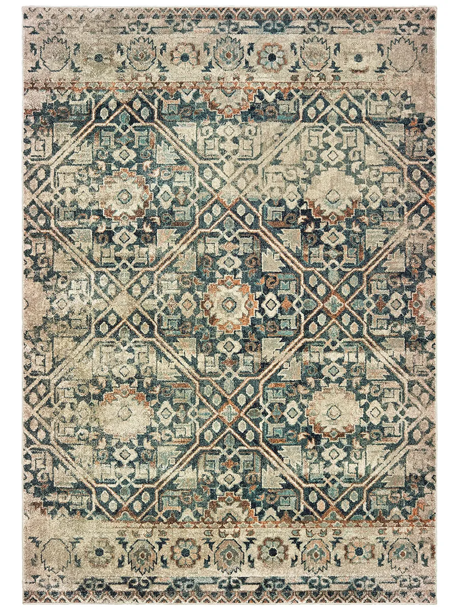 Raleigh 3'10" x 5'5" Blue Rug