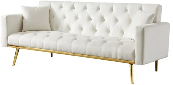 Convertible Folding Futon Sofa Bed: Sleeper Sofa Couch for Compact Living Space