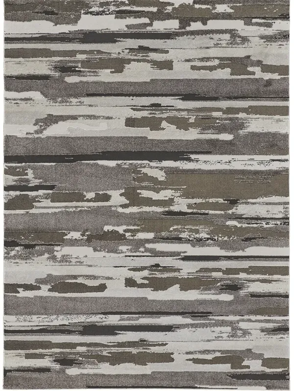 Vancouver 39FEF Brown/Ivory 1'8" x 2'10" Rug