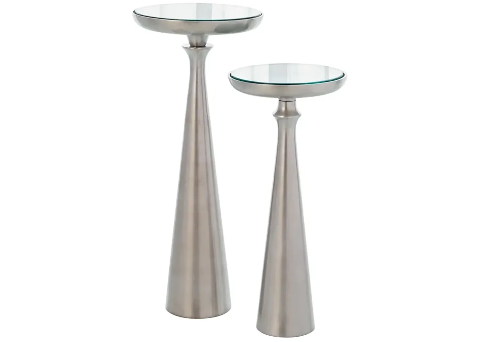 Minaret Accent Table- Silver Large