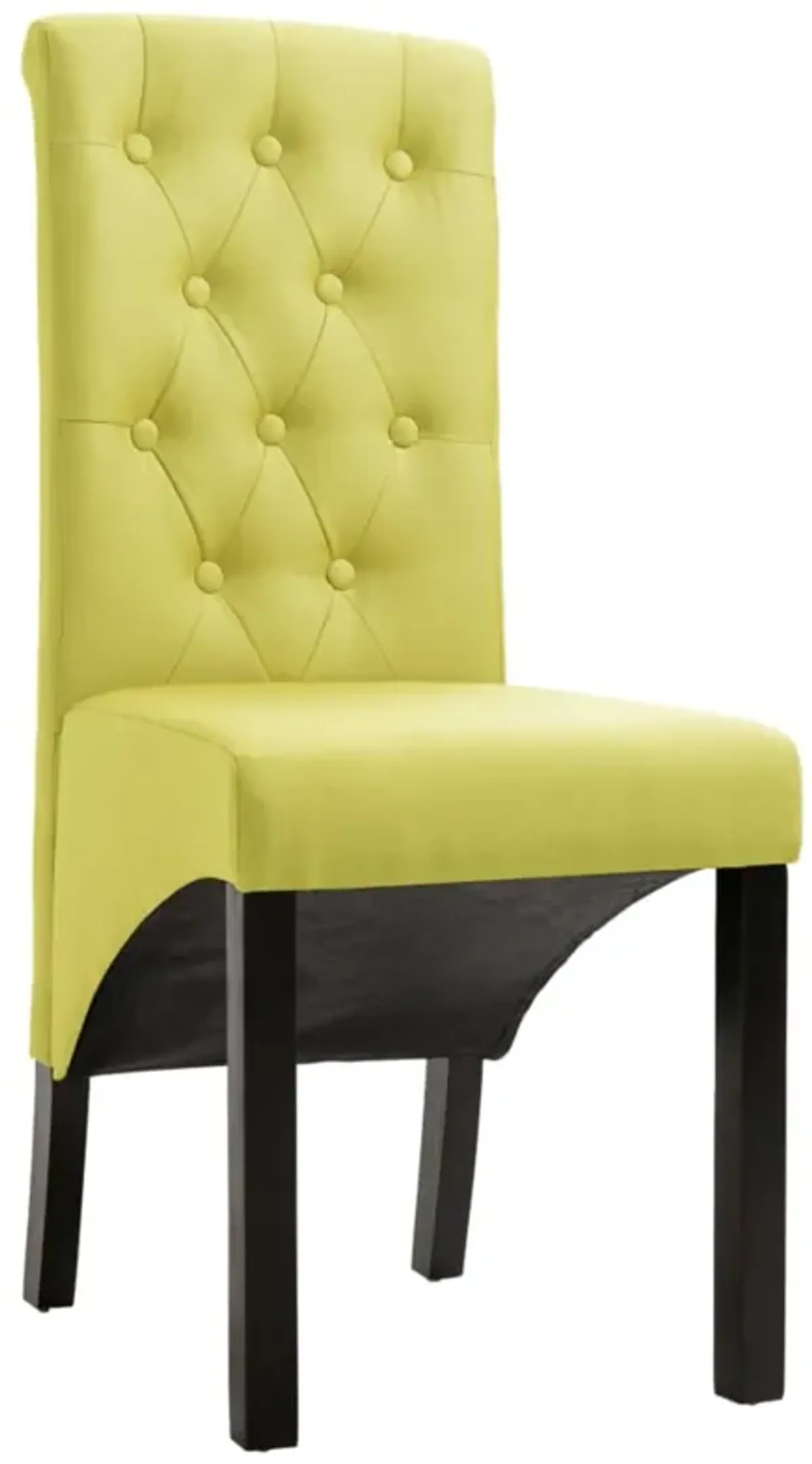 vidaXL Dining Chairs 2 pcs Green Fabric