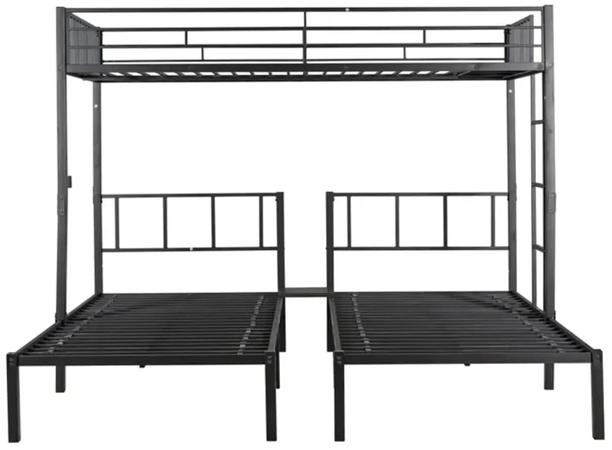 Triple Twin Bunk Bed, Can Be Separated Into 3 Twin Beds