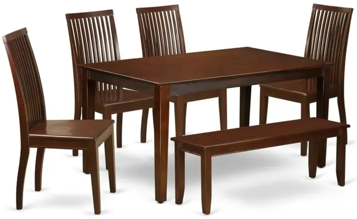 Dining Room Set Mahogany, CAIP6-MAH-W