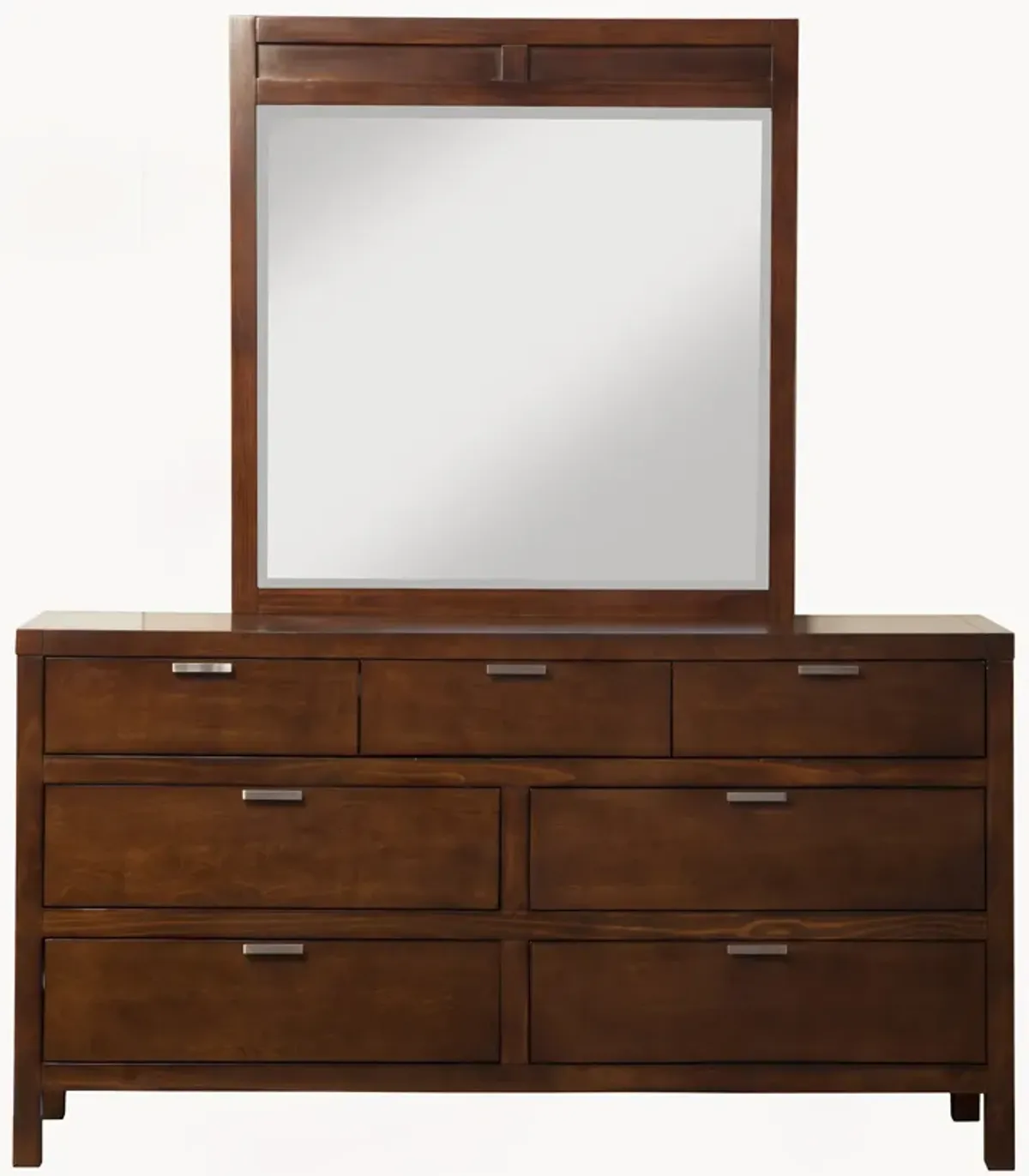 Carmel 7 Drawer Dresser, Cappuccino