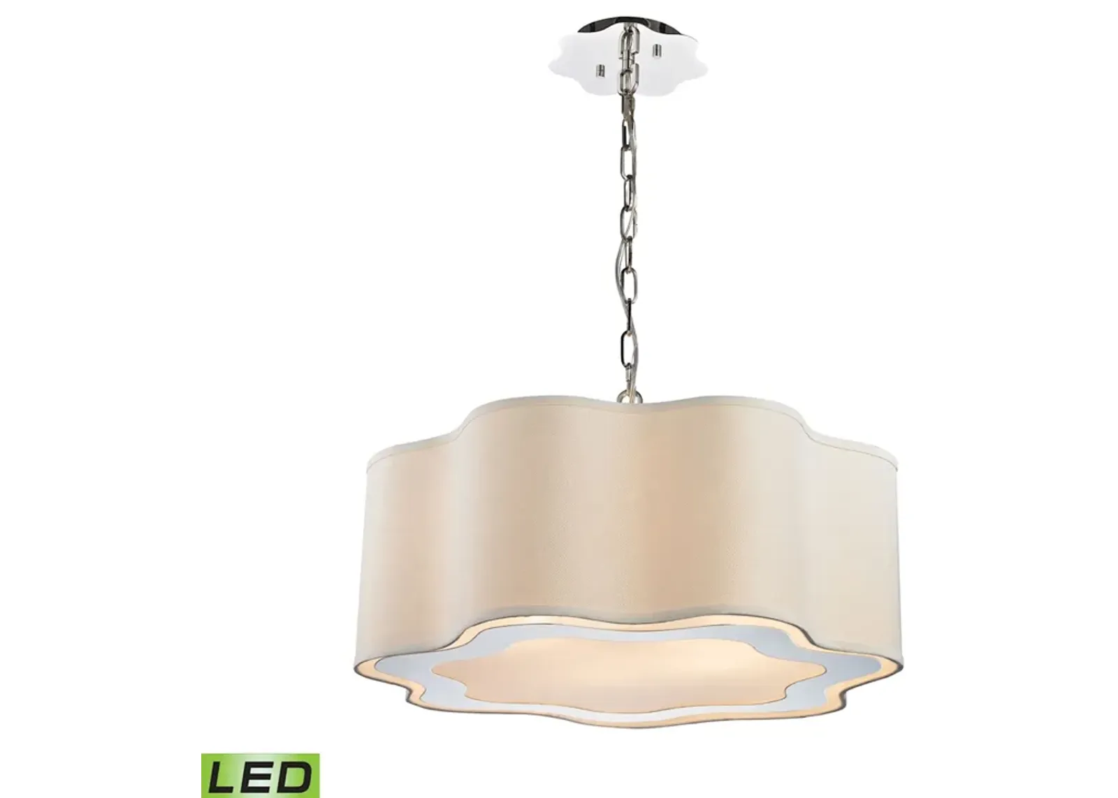 Villoy 24" Wide 6-Light LED Pendant