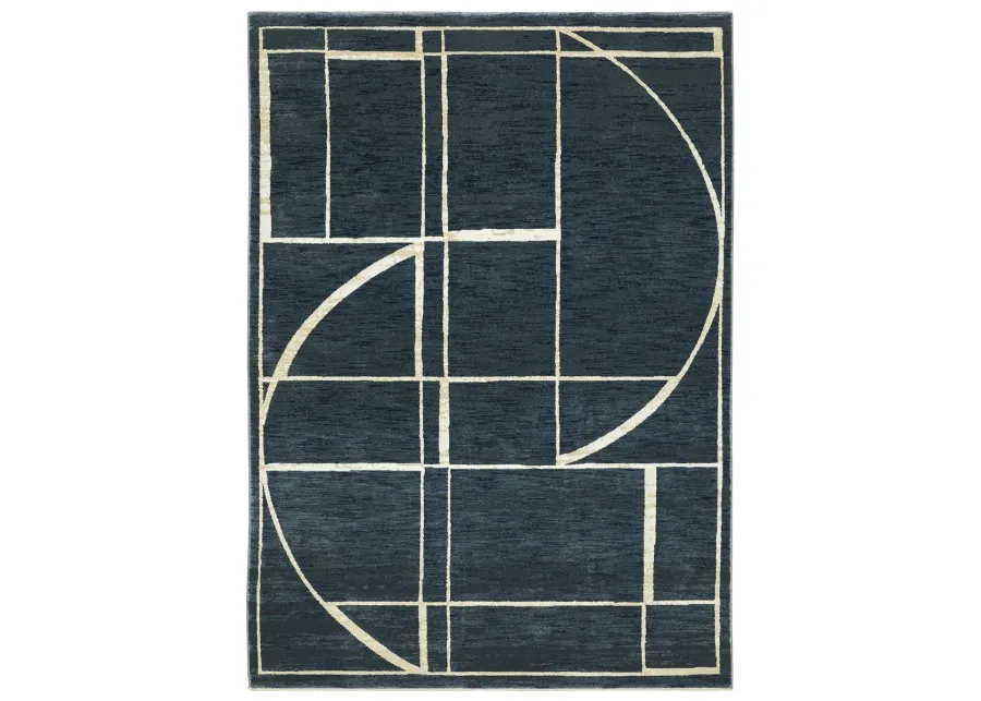 Reed 7'10" x 10'10" Blue Rug