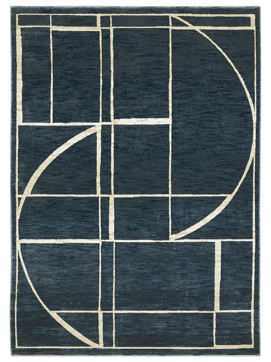 Reed 7'10" x 10'10" Blue Rug