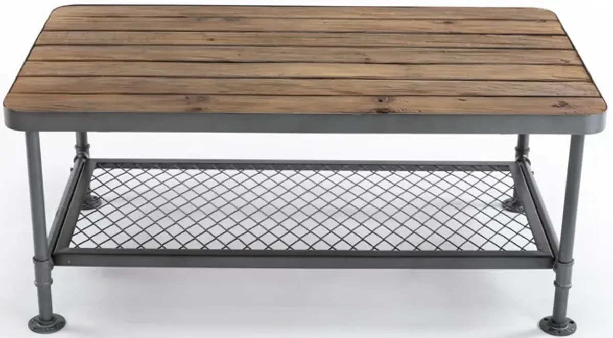 Boraam Newport Coffee Table, Gray & Natural