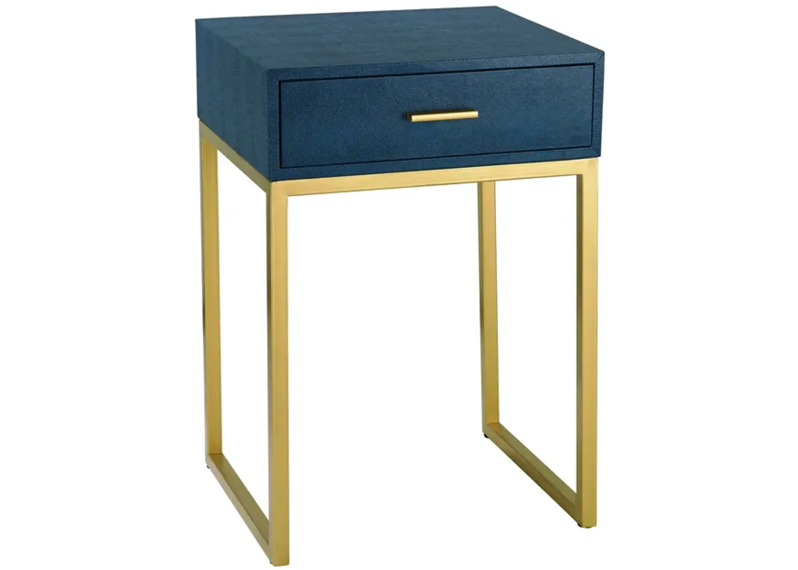 Shagreen Blue Accent Table