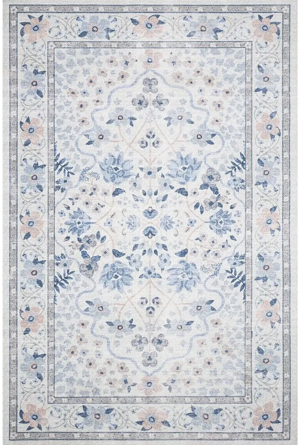 Palais PAL02 Snow/Sky 3'9" x 5'9" Rug