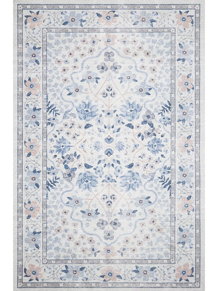 Palais PAL02 Snow/Sky 3'9" x 5'9" Rug