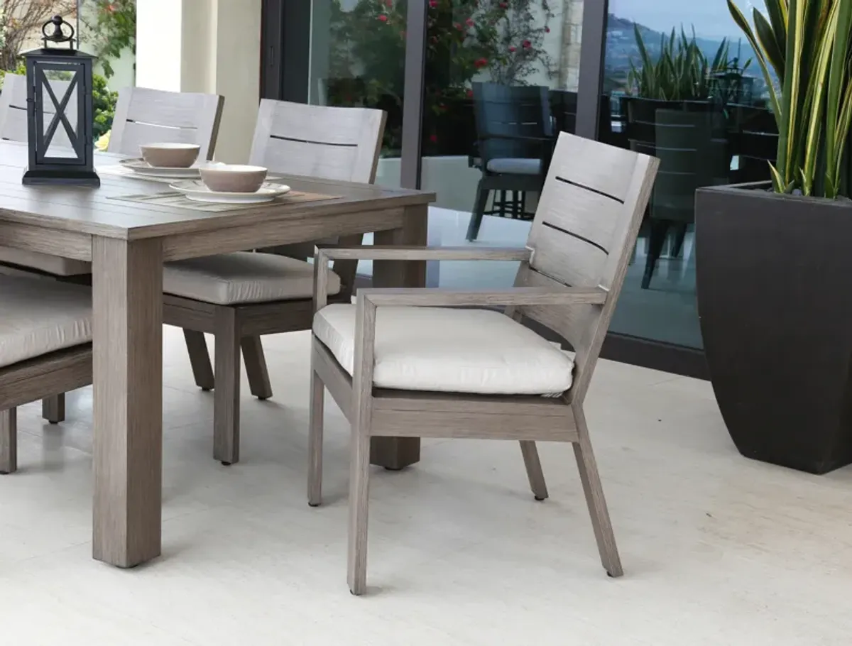 Laguna Dining Chair in Canvas Flax, No Welt