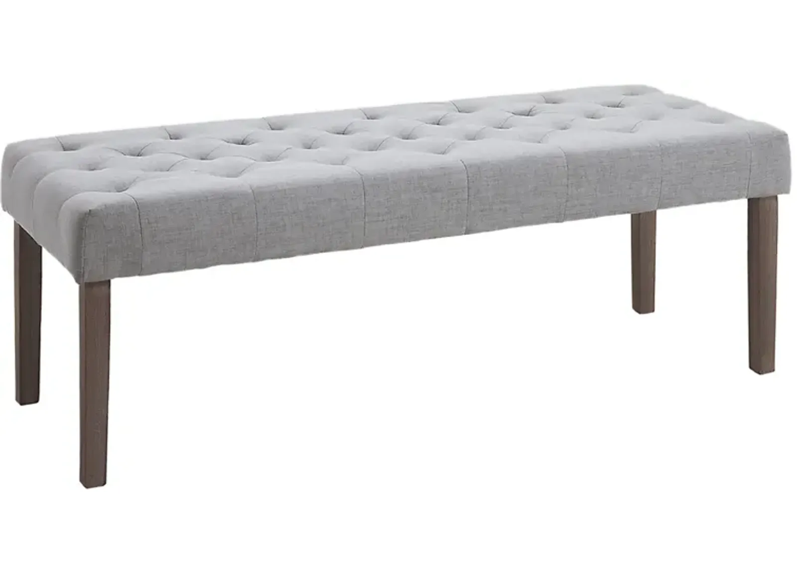 Simple Tufted Upholstered Ottoman Accent Bench with Soft Comfortable Cushion