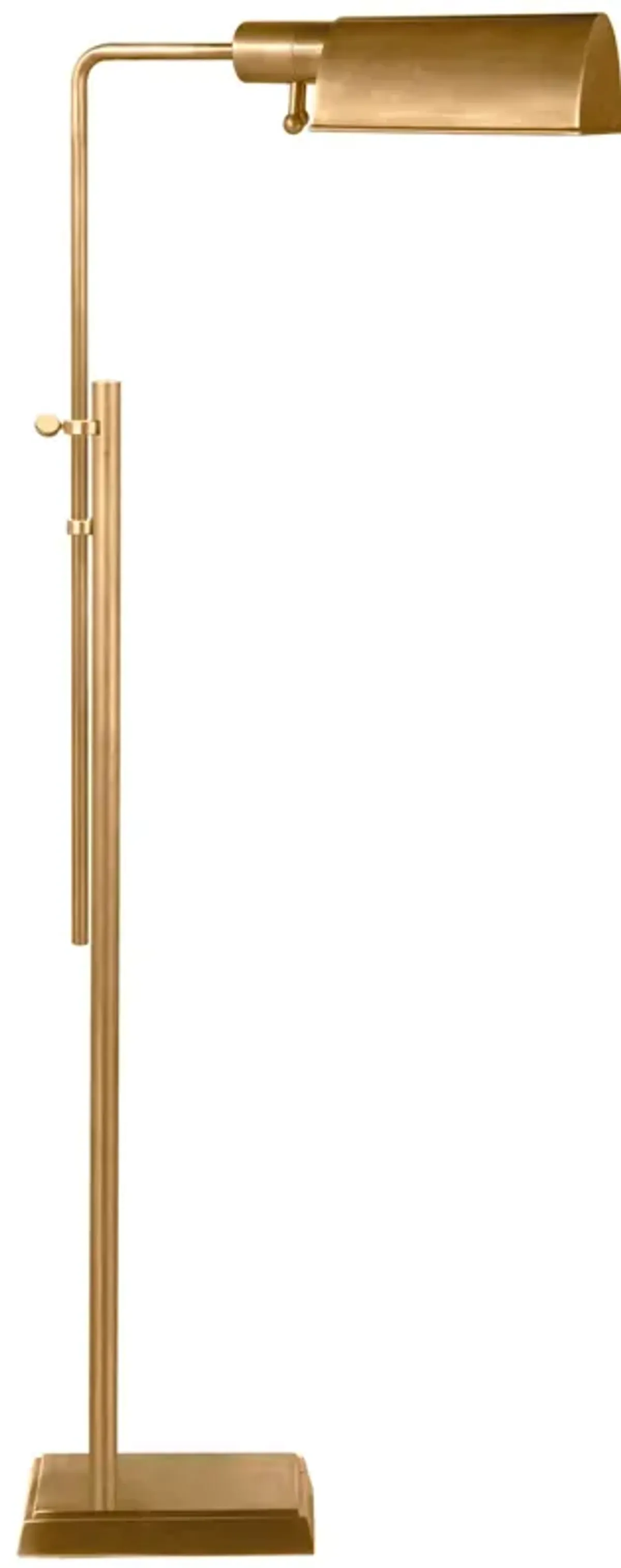 Pask Pharmacy Floor Lamp in Antique Brass