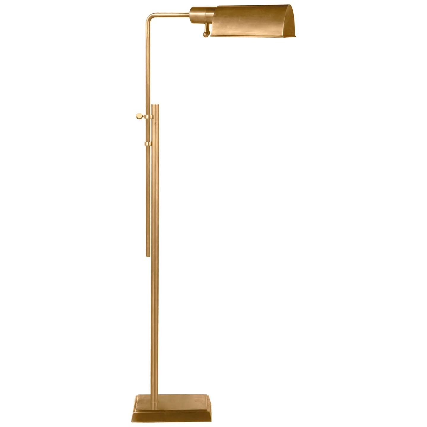 Pask Pharmacy Floor Lamp in Antique Brass