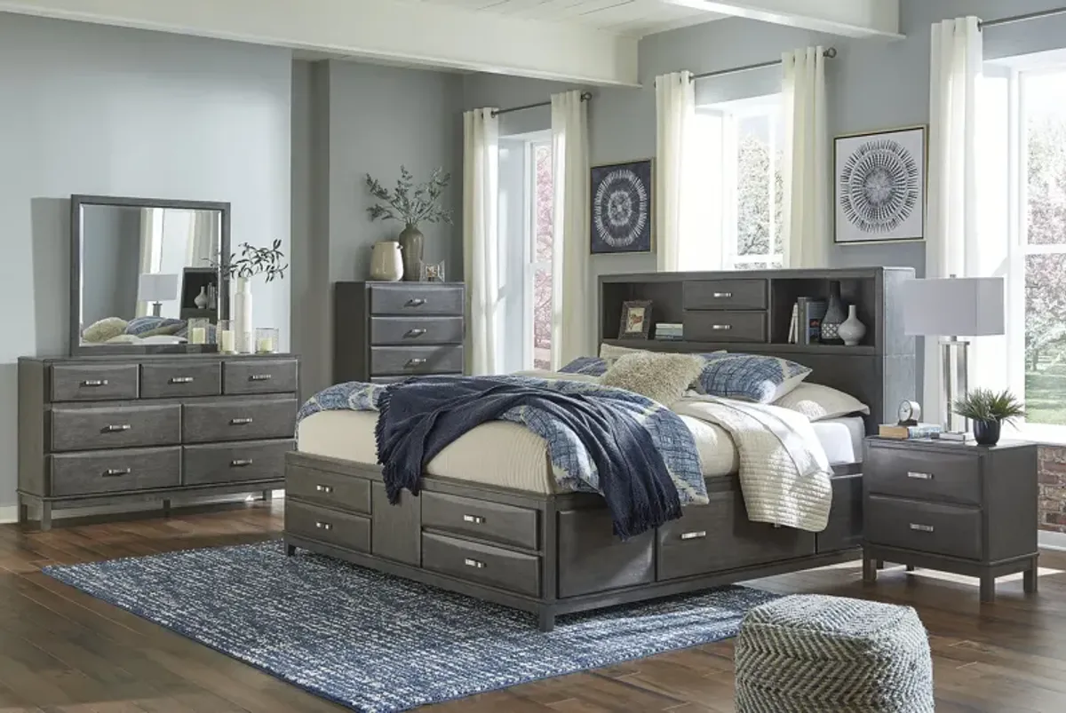 King Storage Bed w/8 Drawers