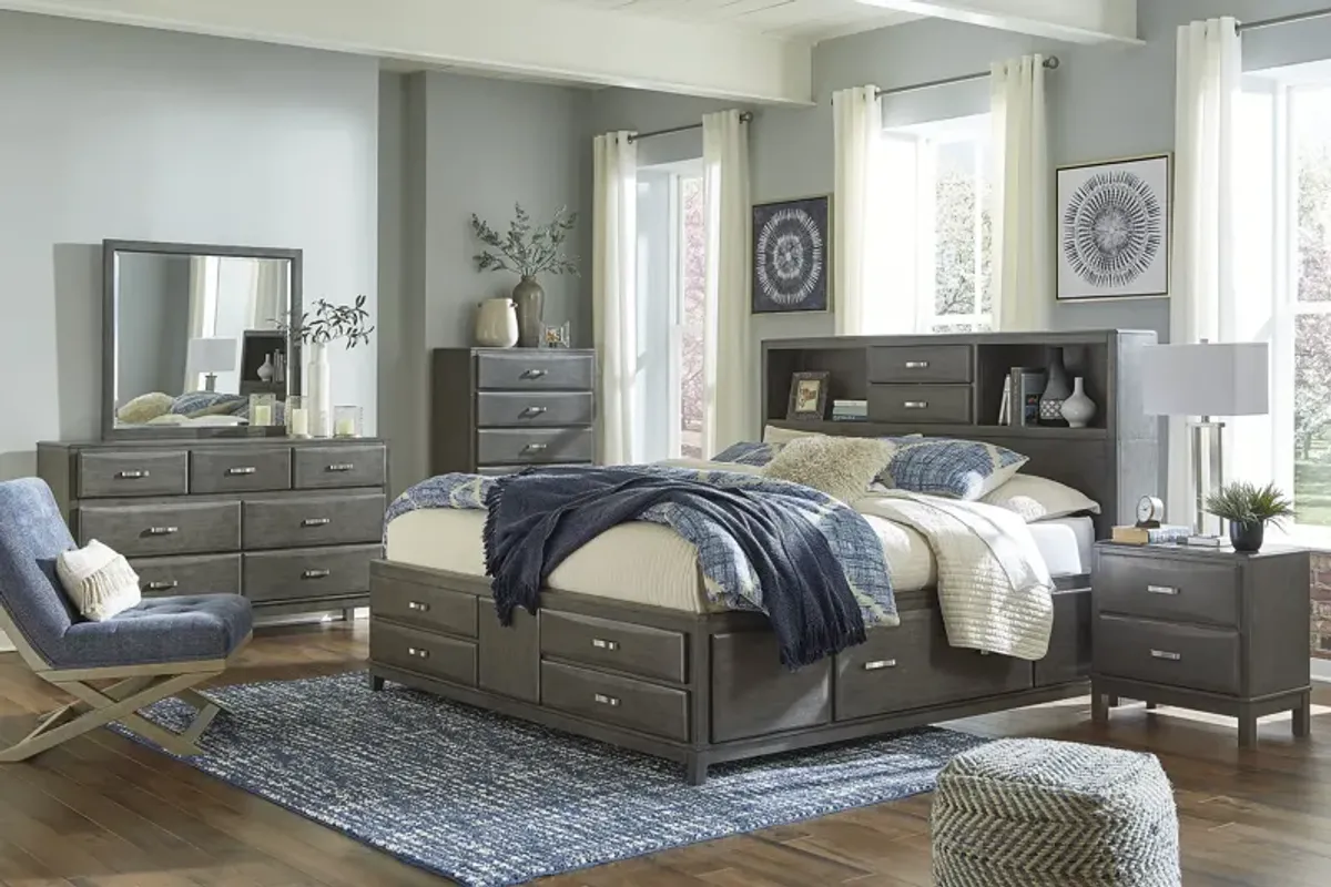 King Storage Bed w/8 Drawers