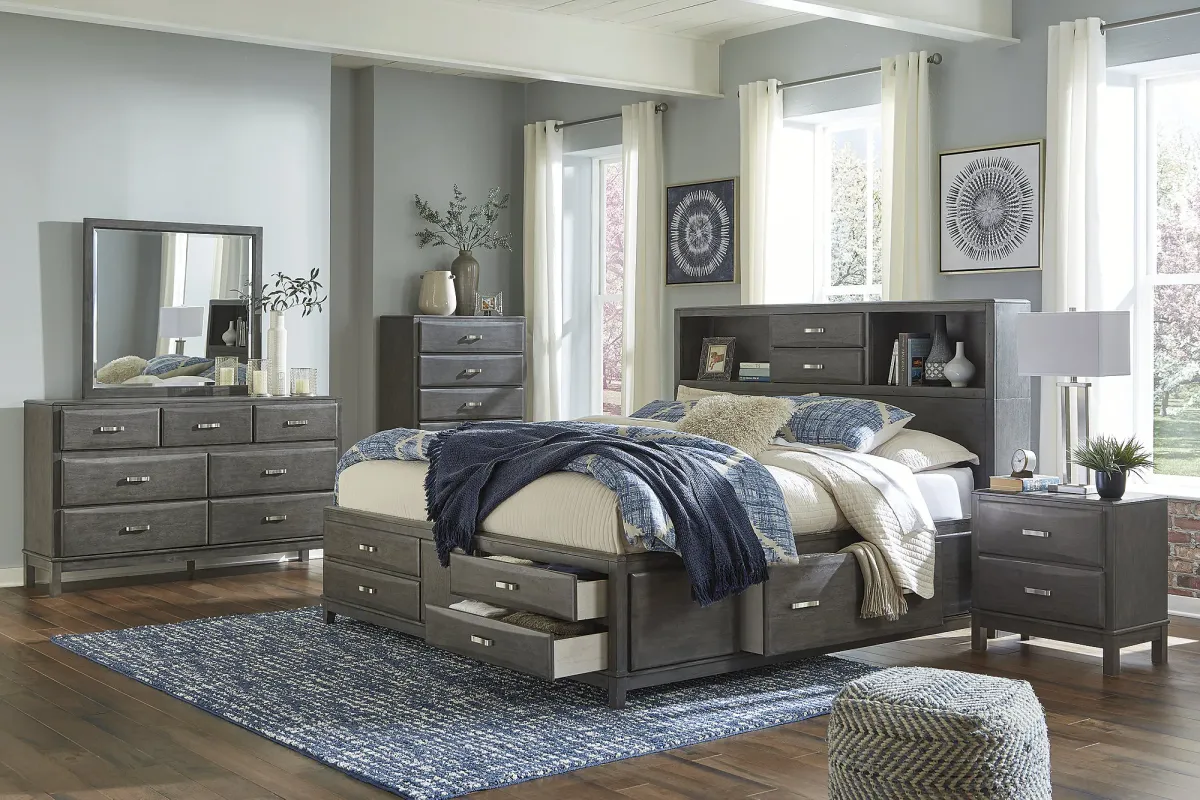 King Storage Bed w/8 Drawers