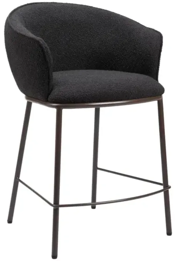 Essen Counter Stool Black & Bronze