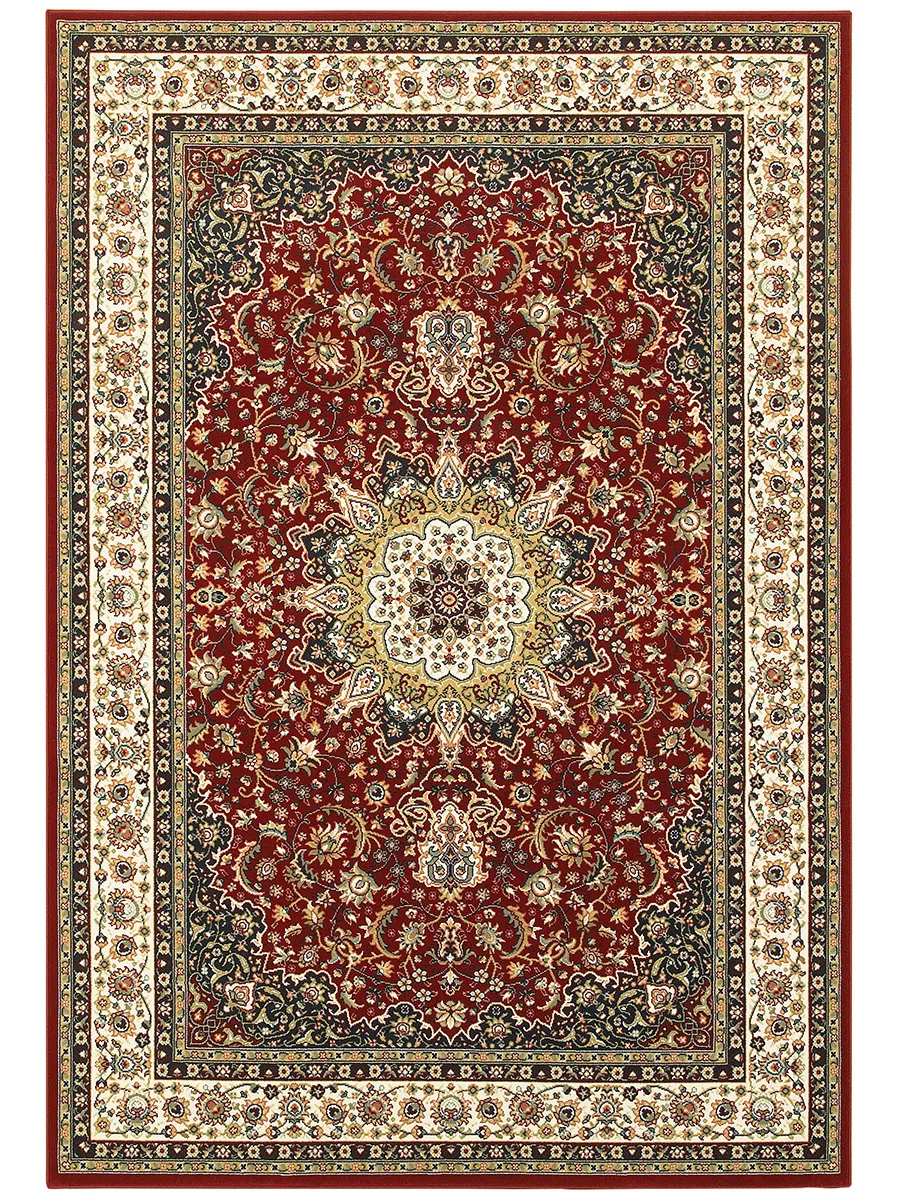 Kashan 1'10" x 3' Red Rug