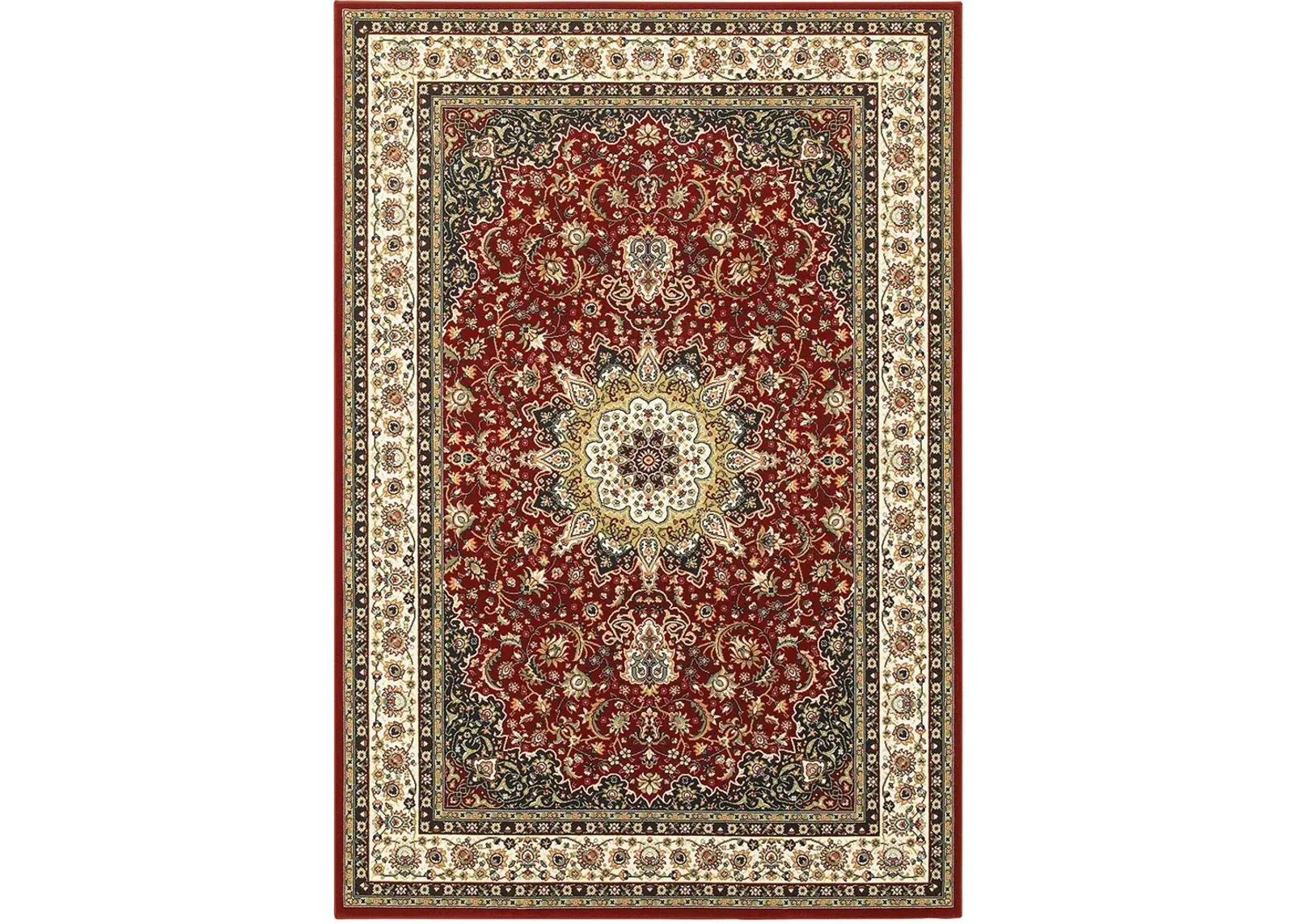 Kashan 1'10" x 3' Red Rug