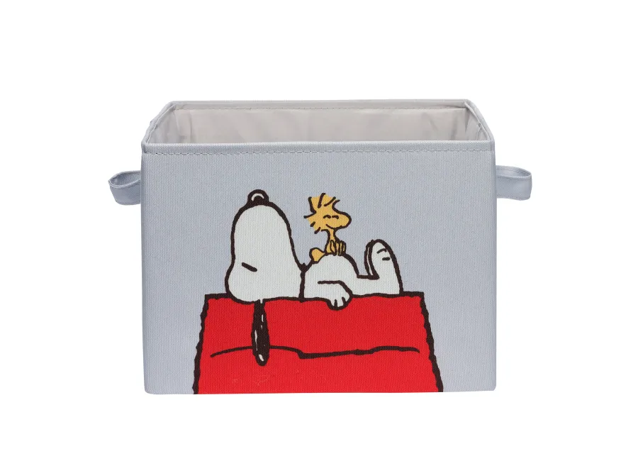 Lambs & Ivy Snoopy Foldable/Collapsible Storage Bin/Basket Organizer w/ Handles