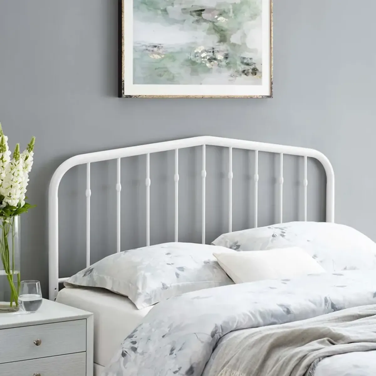 Modway - Lennon King Metal Headboard