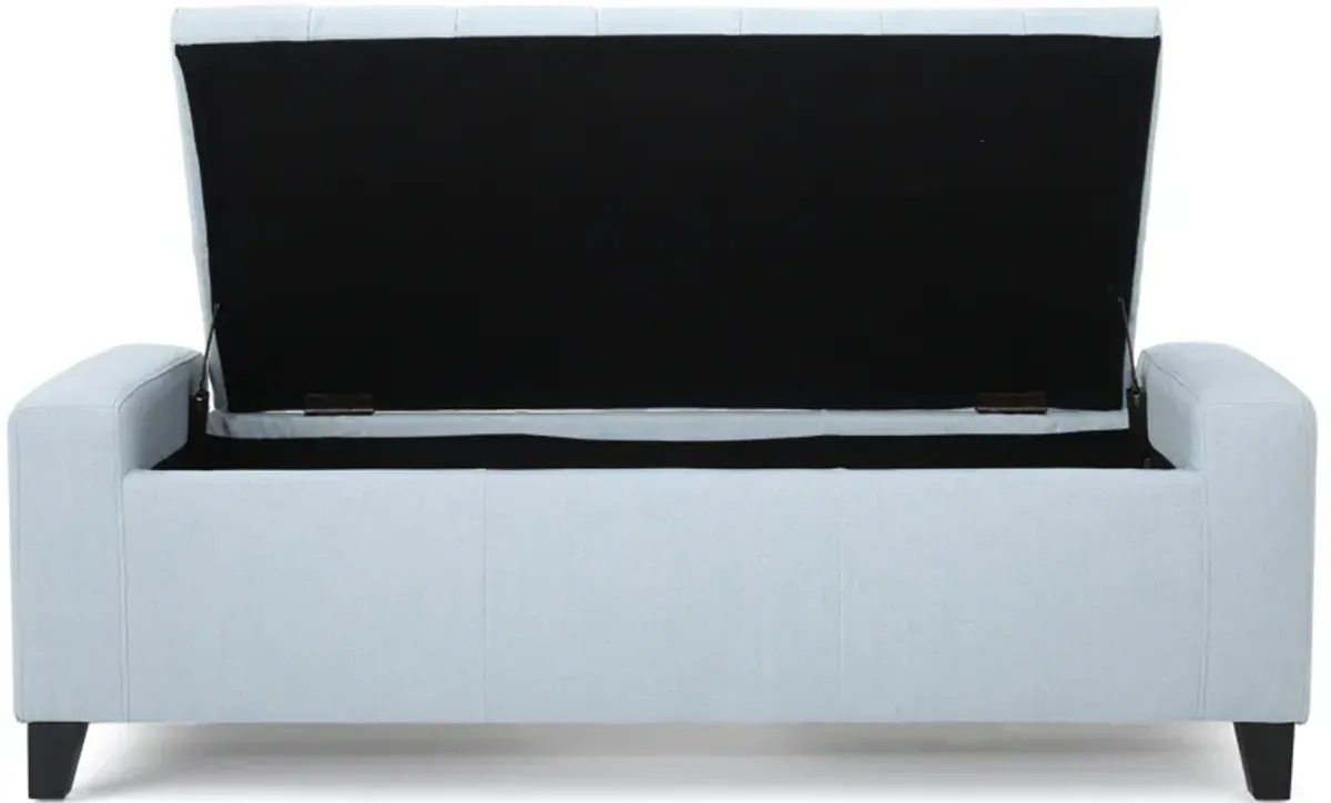 Merax Fabric Upholstered Storage Ottoman for Living Room, Bedroom