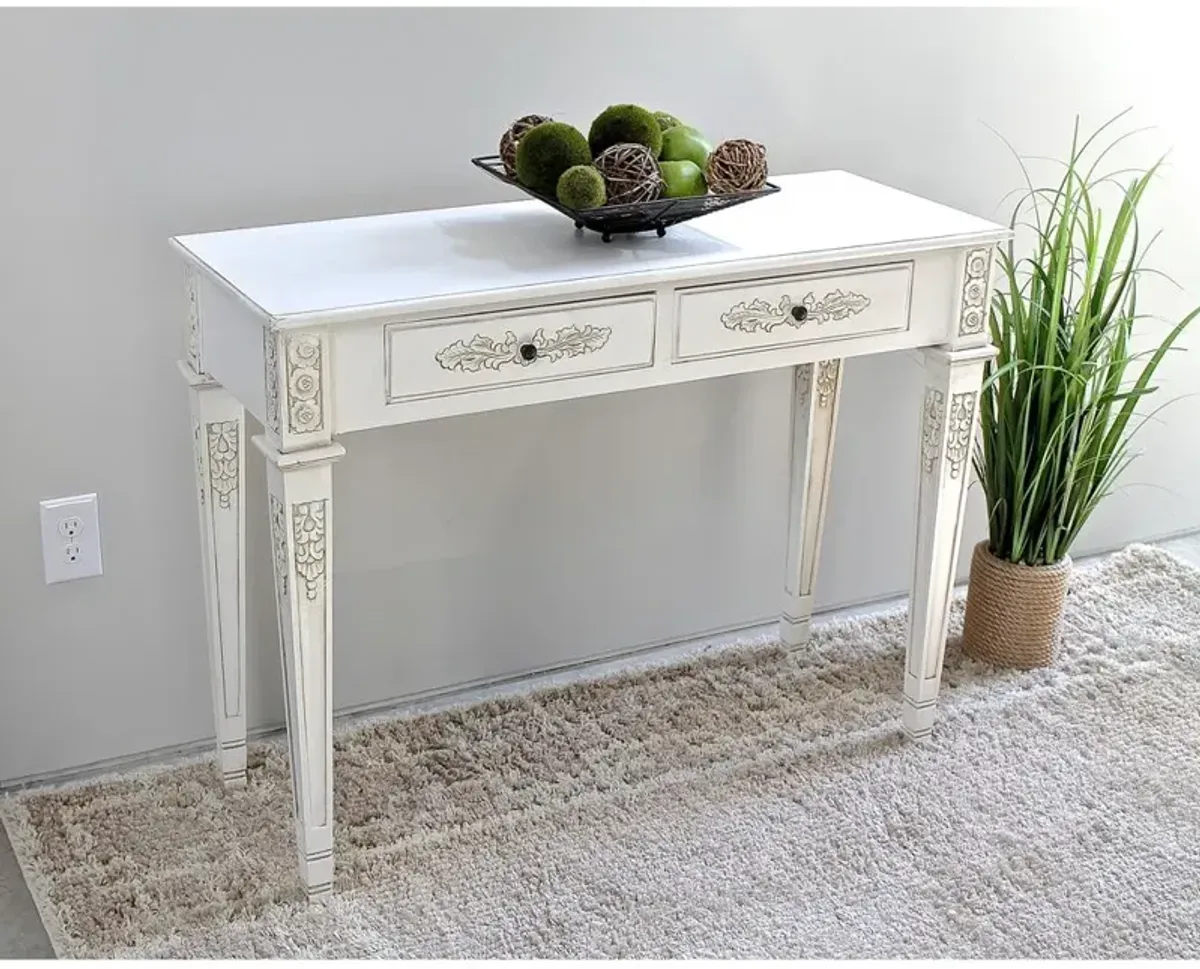 Windsor Two Drawer Rectangular Console Table