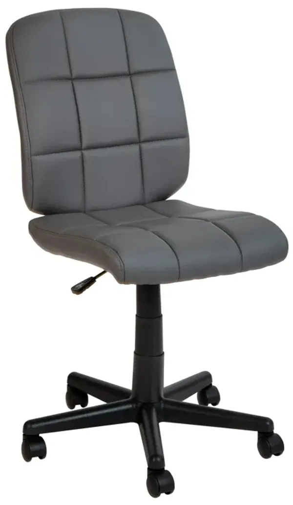 Clayton Mid-Back Quilted Vinyl Swivel Task Office Chair
